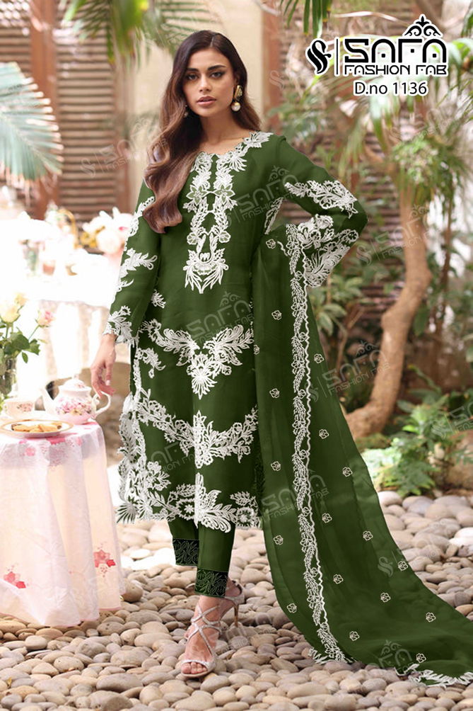 Safa Fashion 1136 Readymade Pakistani Suits Catalog
